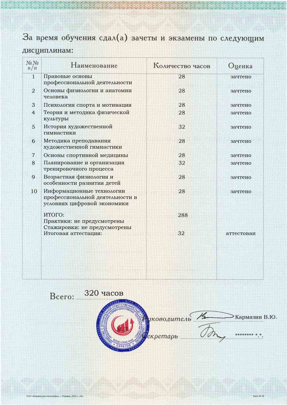 Тренер по художественной гимнастике. Курс профессиональной переподготовки, обучение по ФГОС